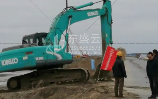東盛云巖土承攬南通大盾構(gòu)機(jī)基地地基處理項(xiàng)目，排水強(qiáng)夯項(xiàng)目，今日開始放線（視頻）